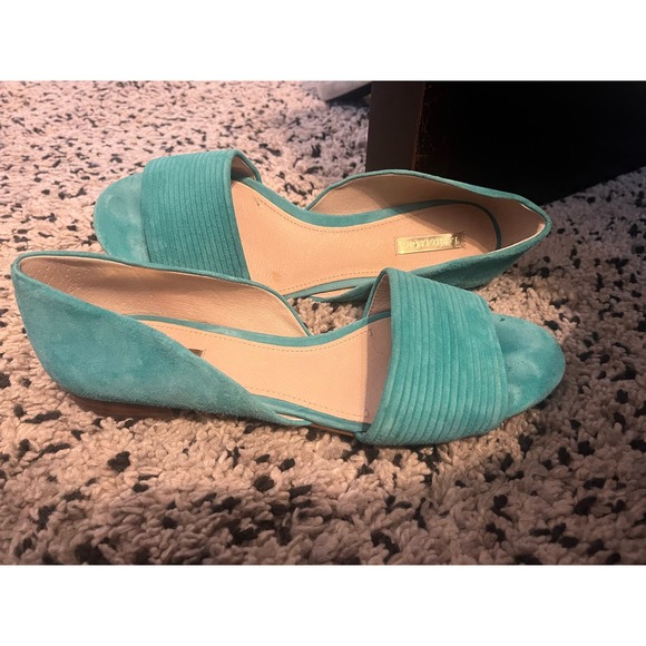 LOUISE ET CIE COMINO ACAPULCO GREEN FRESHE FLATS 9.5 - Picture 2 of 7